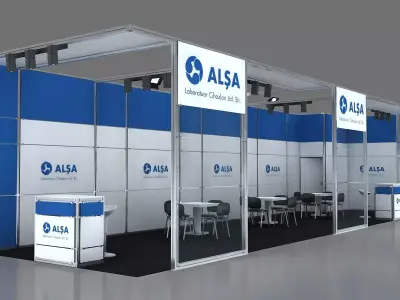 Exhibition Stand - ST0069 3D model