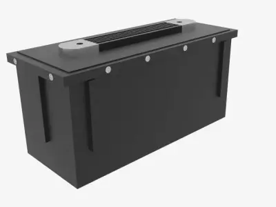 Electric Car Battery Low-poly 3D model