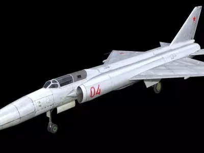 Lavochkin La-250 Anakonda Low-poly 3D model