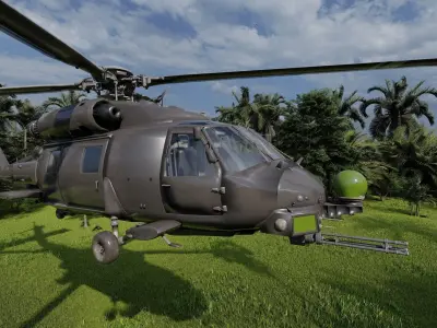 Sikorsky UH-60 Blackhawk 3D model