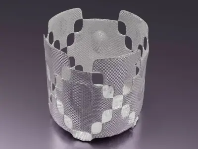 Vase 1 with pattern of dots Free 3D print model