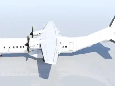 CASA C-295 AIRBUS C295 Static low poly turboprop military Low-poly 3D model