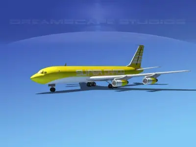 Boeing 707 Super Cargo 3D model