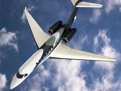 Cessna Citation Longitude business jet 3D model