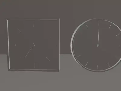 Clocks - Dining Room Pack Free low-poly 3D model