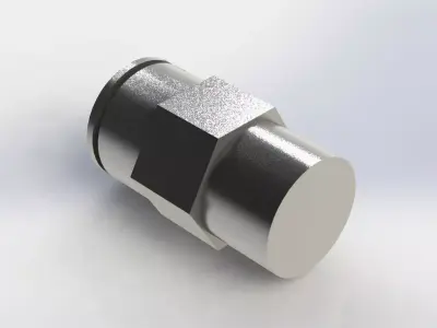 Conexao SMC KQ2H08-02S Connection 3D model