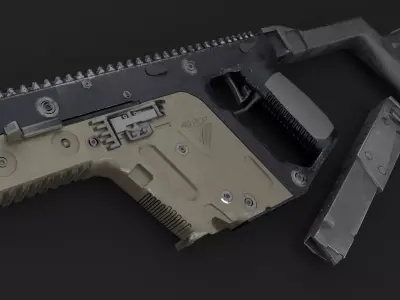 Kriss vector Low-poly 3D model
