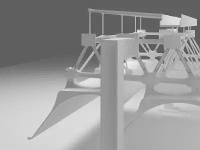 Menil Collection Structure Details Module Free 3D model