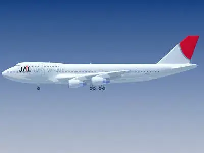 JAL Japan Airlines 3D model