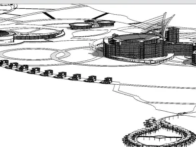 island resort 3D model