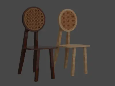 Five Types of Rattan Furniture 3D model