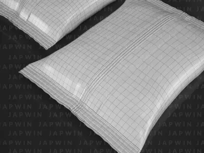 Center Seal Pouch Packaging 3D model