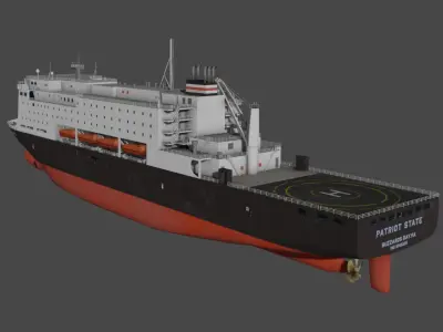 Training Ship PATRIOT STATE 3D model Low-poly 3D model