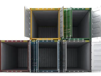 Shipping Containers 3D model buy