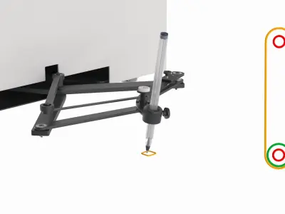 Mechanical Signature Reproduction Device White Rigged 3D model