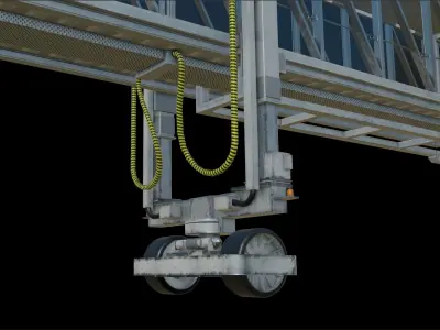 Jetway for MSFS Xplane and flight simulator Low-poly 3D model