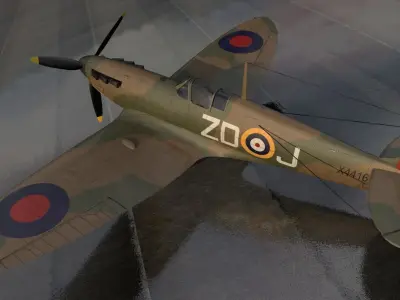 Supermarine Spitfire Mk-1 - revised 3D model