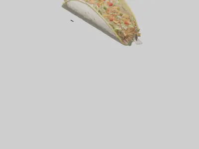 Fish taco model Low-poly 3D model