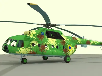 Mil Mi-8 Helicopter  3D model
