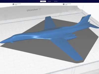 Rockwell B-1 Lancer Low-poly 3D model