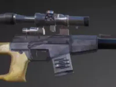 VSS Vintorez Low-poly 3D model