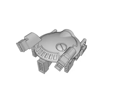 Gun Drone AC Free 3D print model