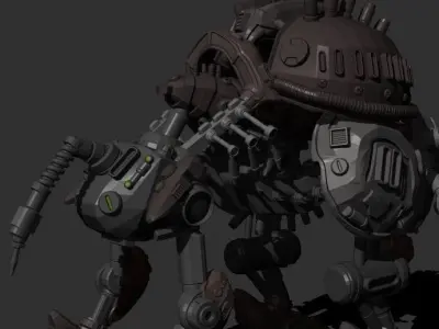 Sfi-fi robot bizon 3D model purchase