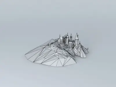 Hogwarts School of Witchcraft and Wizardry Free 3D model