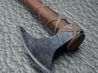 Axe 3d  Low-poly 3D model