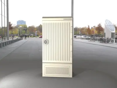 Electrical Distribution Cabinet 144 Low-poly 3D model