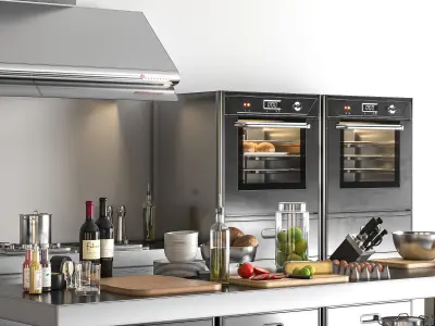 Washing and cooking elements 3D model