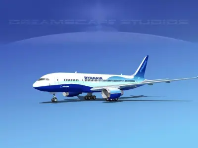 Boeing 787-8 Ryanair 3D model