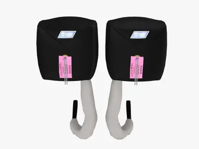 Stroud Safety Drag Parachute Low-poly 3D model