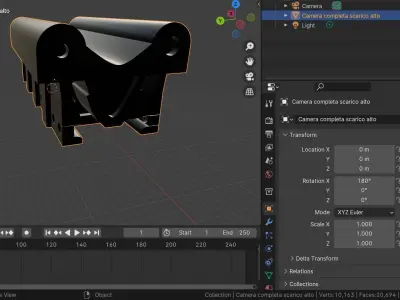 Testata motore diesel Free low-poly 3D model