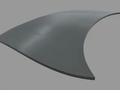 Car Bonnet Toyota Supra Low-poly 3D model