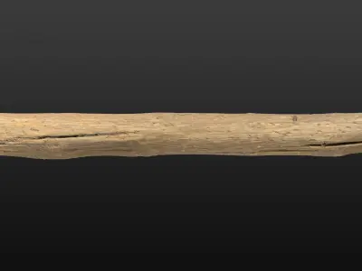 Wood Beam 04 3D model
