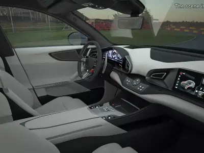 Extreme Sports Crossover Car Violet Rigged for Maya 3D model