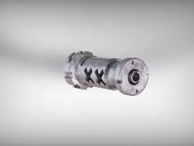 muzzle brake vol8 3D model