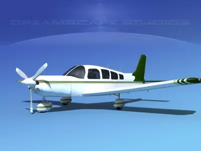 Piper Cherokee Six 260 V09 3D model