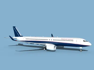 Airbus A320-300 Frontiers America 3D model