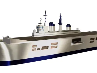 Aircraft Carrier Military Warship 3D model
