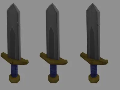 Blade sword Free low-poly 3D model