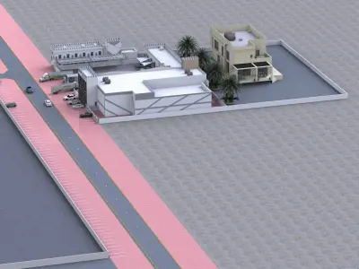 Commercial Complex A73 DWG SketchUp 3D Layout Pack 3D model