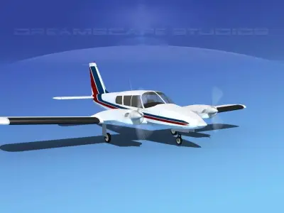 Piper PA-34 Seneca V10 3D model