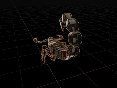 Scorpion  Low-poly 3D model