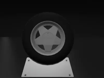 Borbet A Wheel Low-poly 3D model