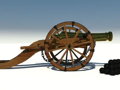 Cannon Louis XIV 3D model