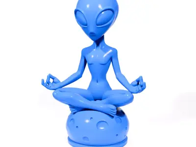 Zen Alien 3D print model