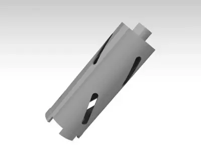 Dry Diamond Core Drill Free 3D model