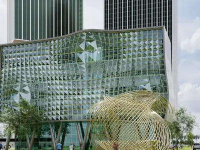 Grid Distortion Tower GH230228 - Rhino Grasshopper Project 3D model